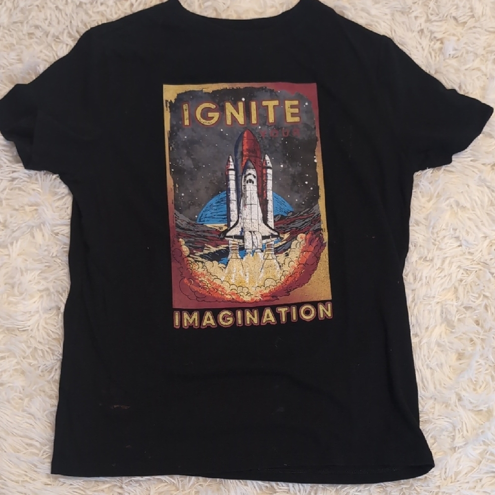 Cat & Jack Black Ignite Imagination T-Shirt